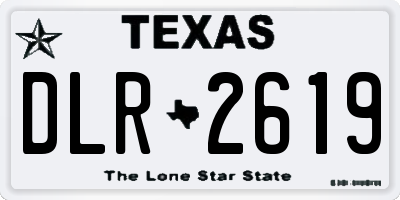 TX license plate DLR2619