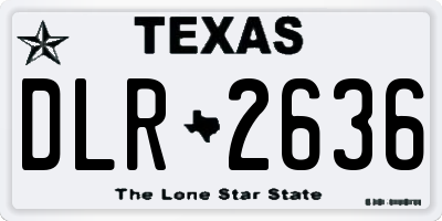 TX license plate DLR2636