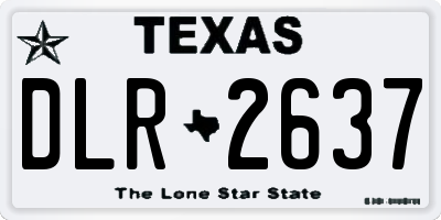 TX license plate DLR2637