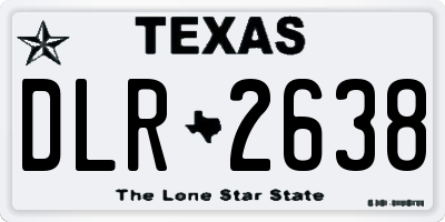 TX license plate DLR2638
