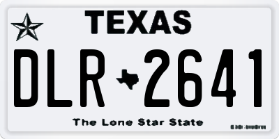TX license plate DLR2641