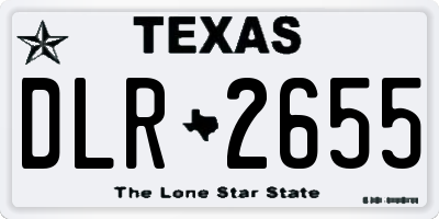 TX license plate DLR2655
