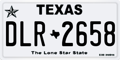 TX license plate DLR2658