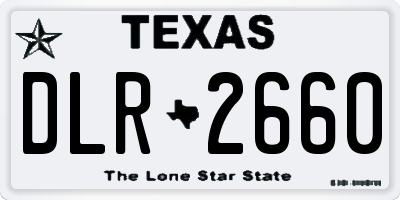 TX license plate DLR2660