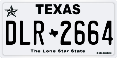TX license plate DLR2664