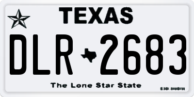 TX license plate DLR2683