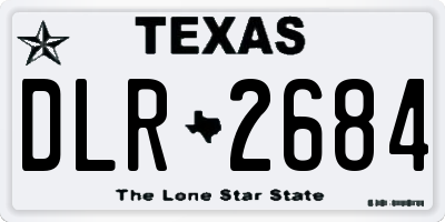 TX license plate DLR2684