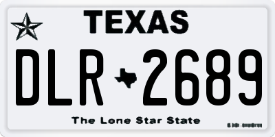 TX license plate DLR2689