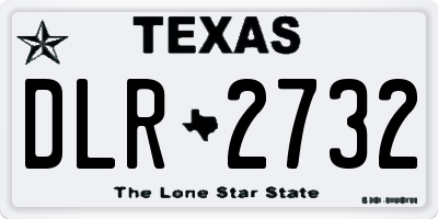 TX license plate DLR2732