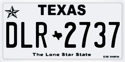TX license plate DLR2737