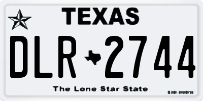 TX license plate DLR2744