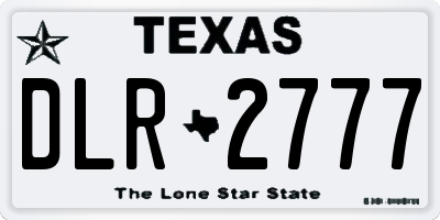 TX license plate DLR2777