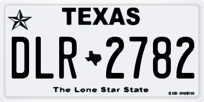 TX license plate DLR2782