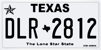 TX license plate DLR2812