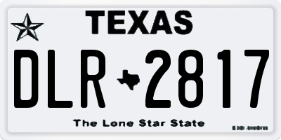 TX license plate DLR2817