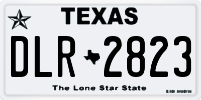 TX license plate DLR2823