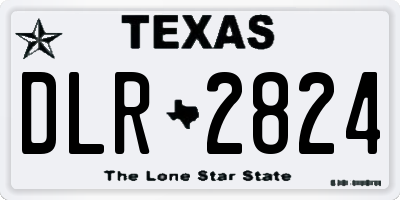 TX license plate DLR2824