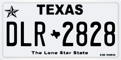 TX license plate DLR2828