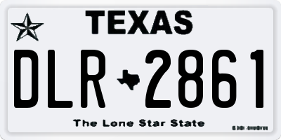 TX license plate DLR2861