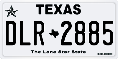 TX license plate DLR2885