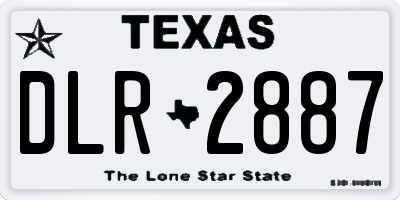 TX license plate DLR2887