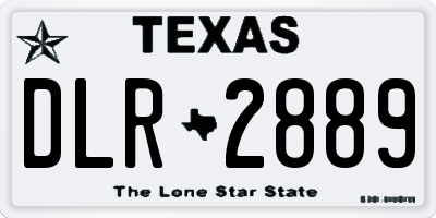 TX license plate DLR2889