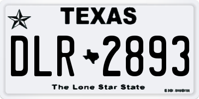 TX license plate DLR2893