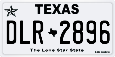 TX license plate DLR2896