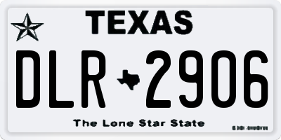 TX license plate DLR2906