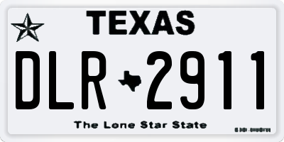 TX license plate DLR2911