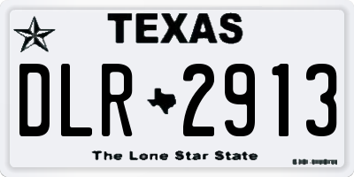 TX license plate DLR2913