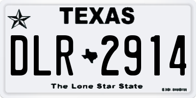 TX license plate DLR2914