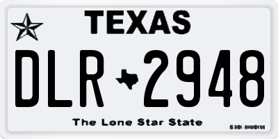 TX license plate DLR2948