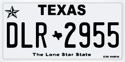 TX license plate DLR2955