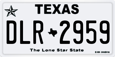 TX license plate DLR2959