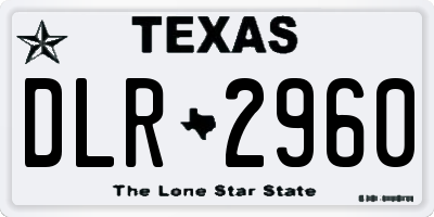 TX license plate DLR2960