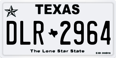 TX license plate DLR2964