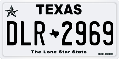 TX license plate DLR2969