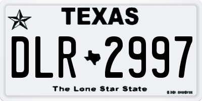 TX license plate DLR2997