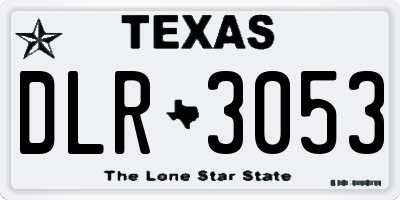 TX license plate DLR3053