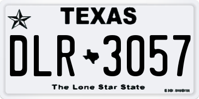 TX license plate DLR3057