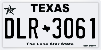 TX license plate DLR3061