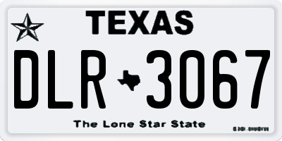 TX license plate DLR3067