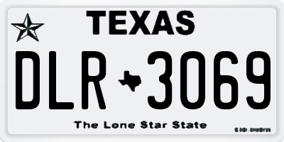 TX license plate DLR3069