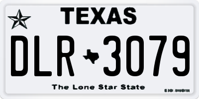 TX license plate DLR3079