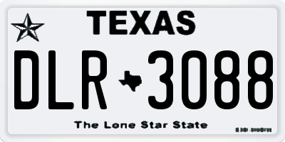 TX license plate DLR3088