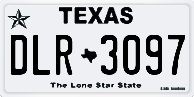 TX license plate DLR3097
