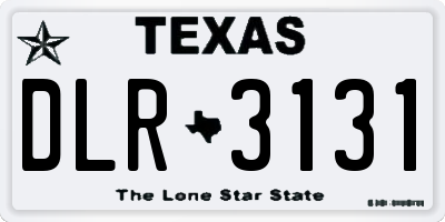 TX license plate DLR3131