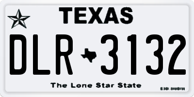 TX license plate DLR3132