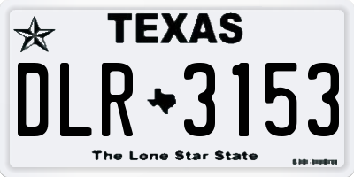 TX license plate DLR3153